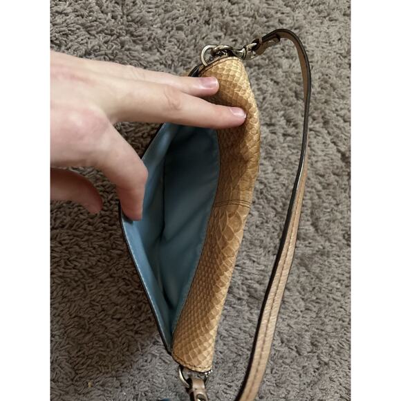 Coach Alligator Skin Clutch/ Wristlet w removable strap from 2008/9 Beige - Picture 5 of 9